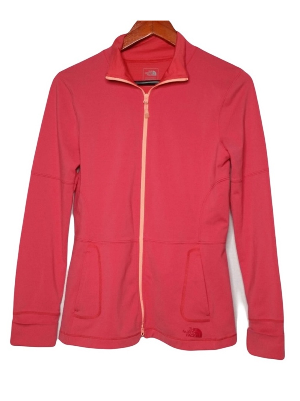 The North Face Coral Pink Lightweight Full Zip Jacket Small Vapor Wick